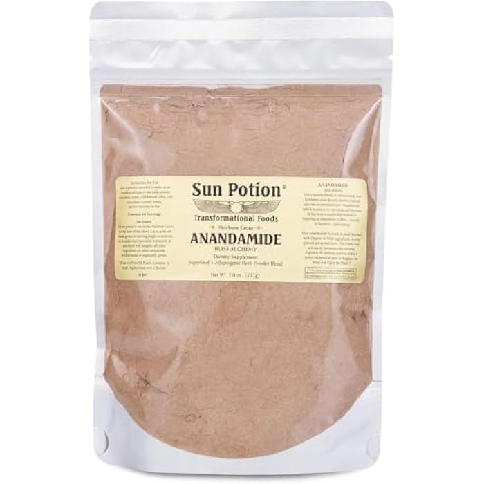 Sun Potion Anandamide Bliss Alchemy – Adaptogenic Cacao Blend for Mood, Relaxation & Daily Ritual, Coffee Alternative with Ashwagandha, Reishi & Maca, 222g - Image 1