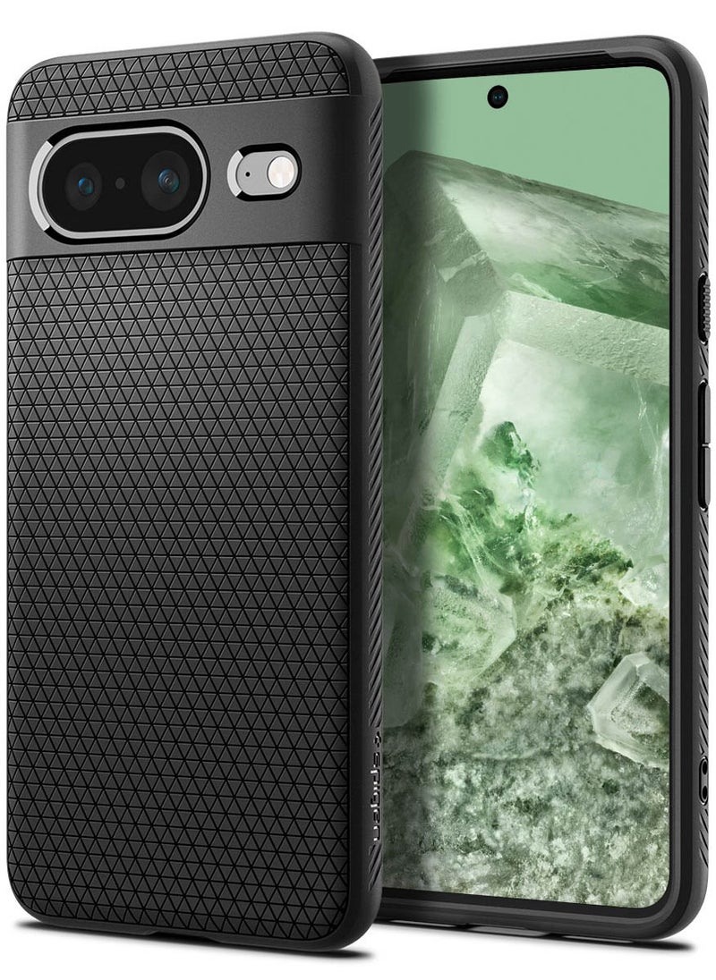 Spigen غطاء حماية Liquid Air لهاتف Google Pixel 8 - أسود مطفي 