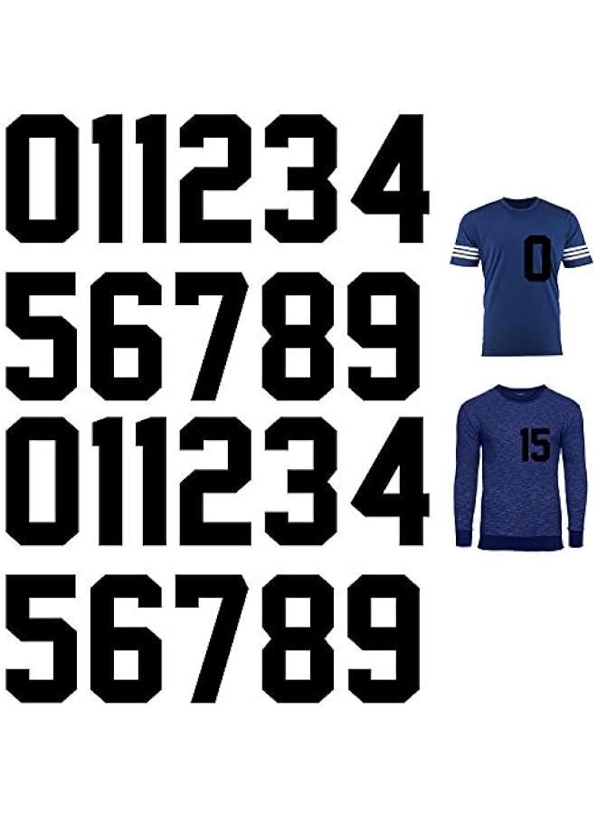 Arabest 22 Pieces Iron on Numbers T Shirt Heat Transfer 0 to 9 Jersey Numbers for Team Uniform Sports(5 Inch)  - Image 1