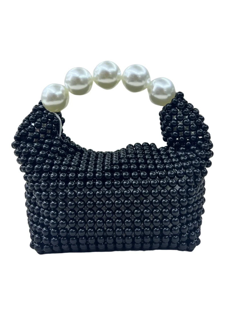 Harsha's Glam Clutches Classy Beaded Pearl