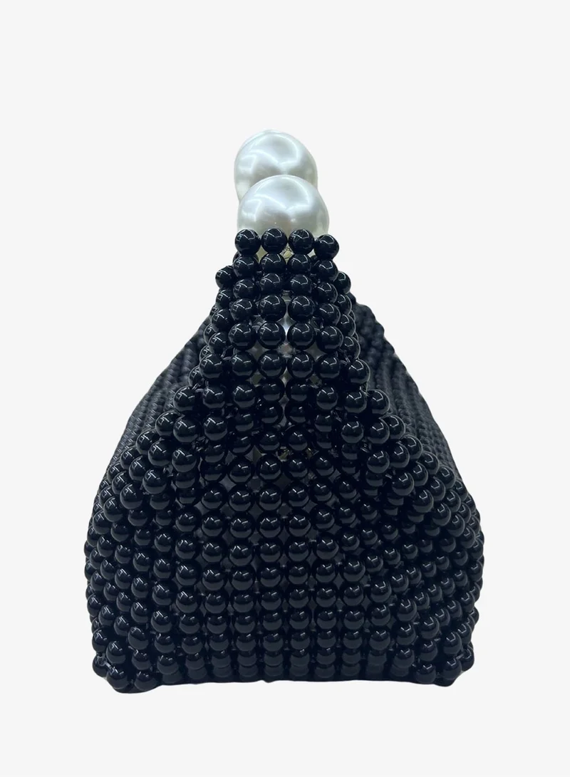 Harsha's Glam Clutches Classy Beaded Pearl