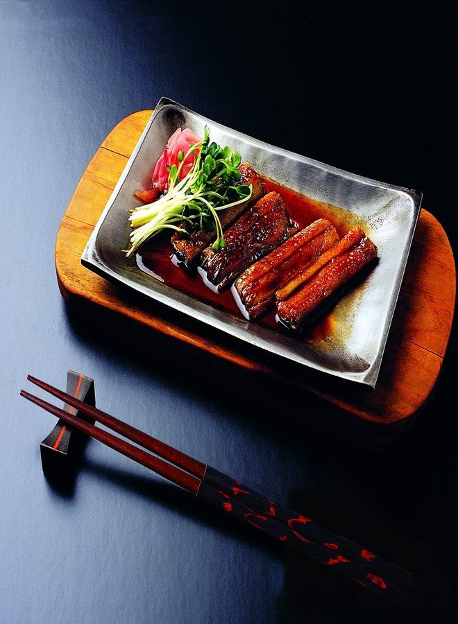 أنتنر طقم عيدان طعام من خشب صلب قابل لإعادة الاستخدام من أنتنر، 5 أزواج، على الطراز الياباني، مصنوع يدويًا من الخشب الطبيعي، 9 بوصات، هدية مثالية - Image 5