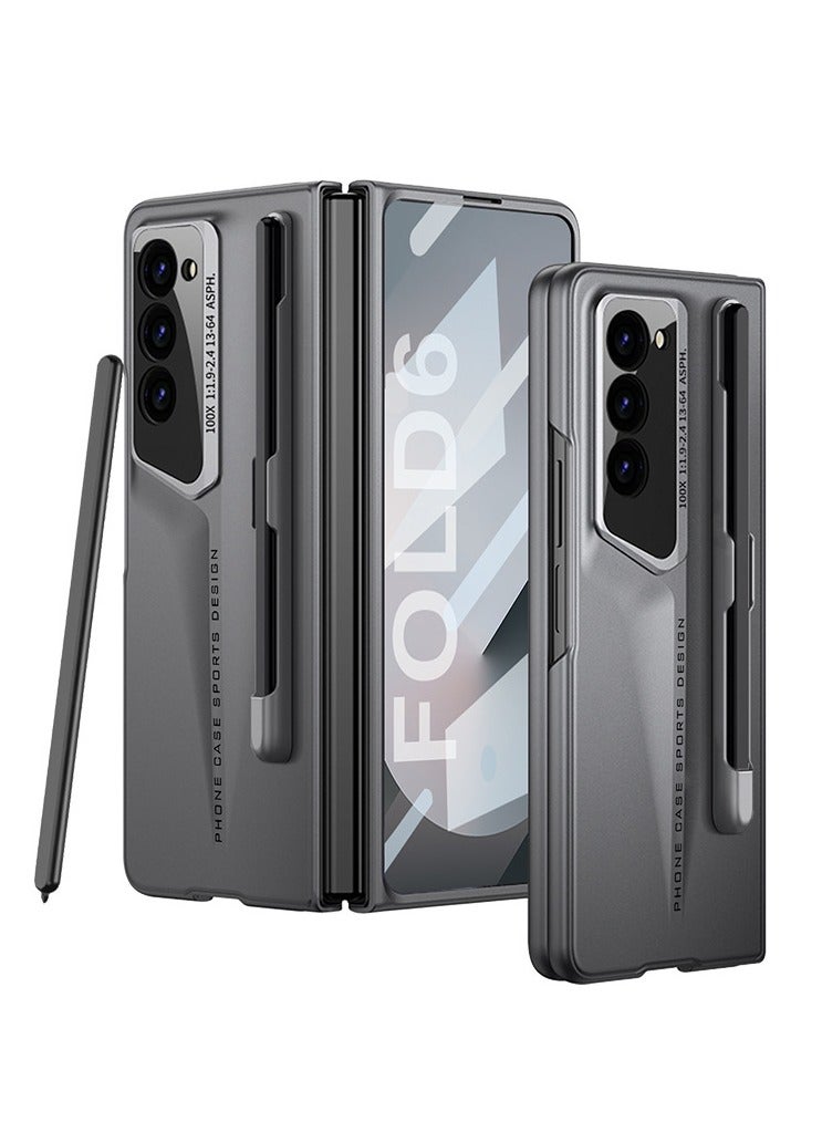 general Case for Samsung Galaxy Z Fold 6, Ultra Thin Screen Protector PC Case with Pen Holder Phone Case Shockproof