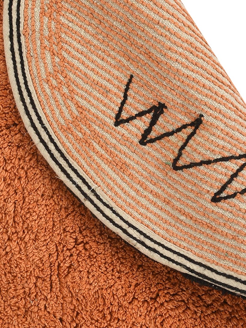 SASHAA WORLD Different Shapes of Bathmat (Pack of 1, Peachy) - Image 3