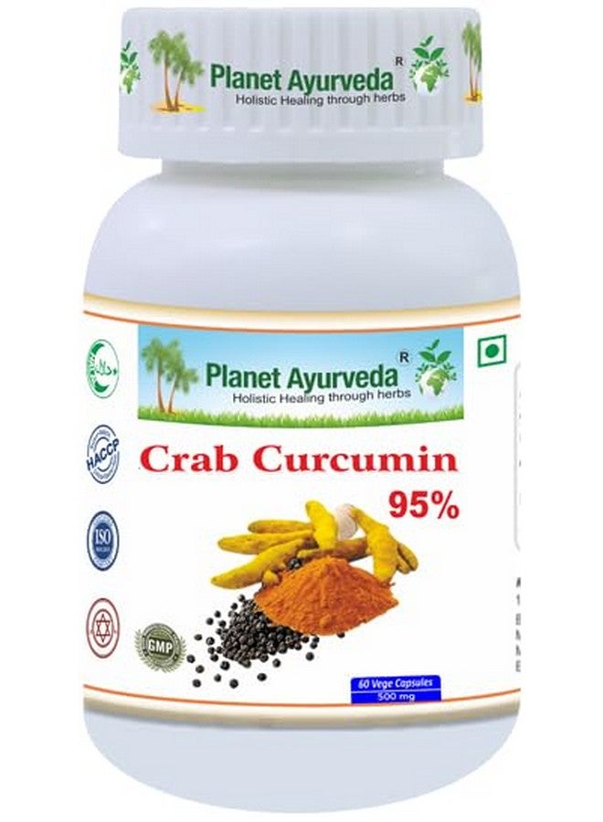 Planet Ayurveda Crab Curcumin 95% Capsules, 60 Capsules - Image 1