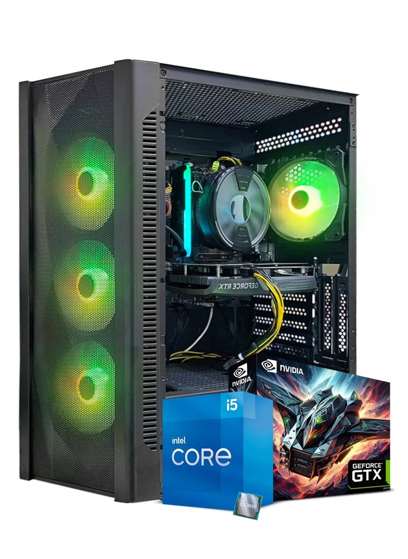 Truenort Gaming PC, Intel Core i5-12400F, GTX 1650, 16GB RAM, 1TB SSD, Window 11 Pro, Black Case  - Image 1