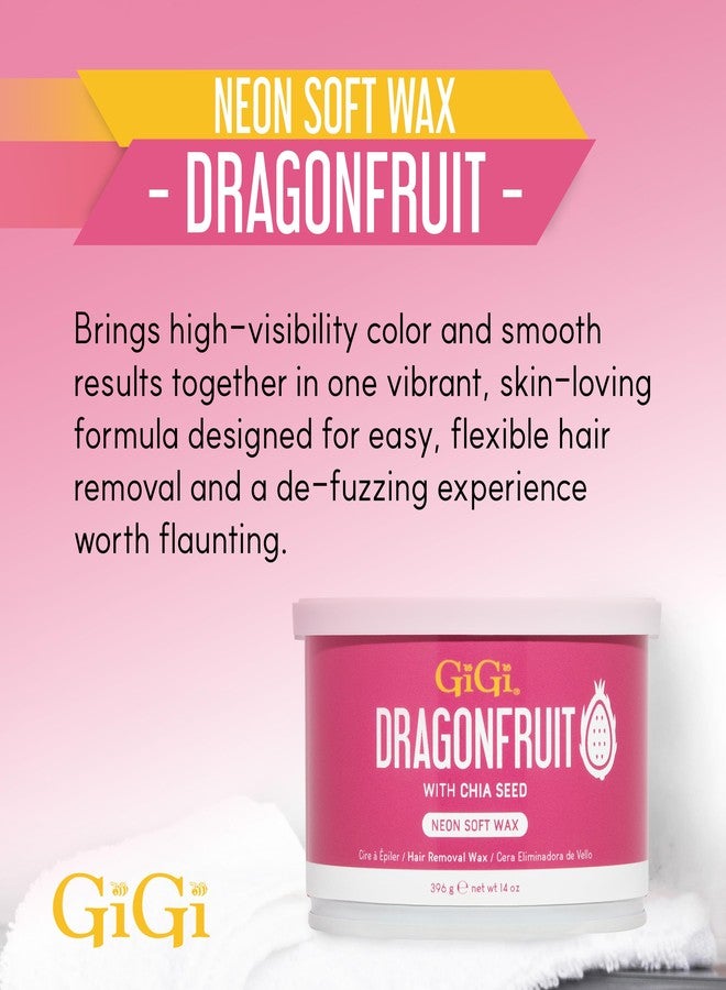 Gigi Neon Soft Wax, Dragonfruit – Hair Removal Wax for Sensitive Skin & Body, Salon & At-Home Waxing for Women, 14 Oz - Image 3