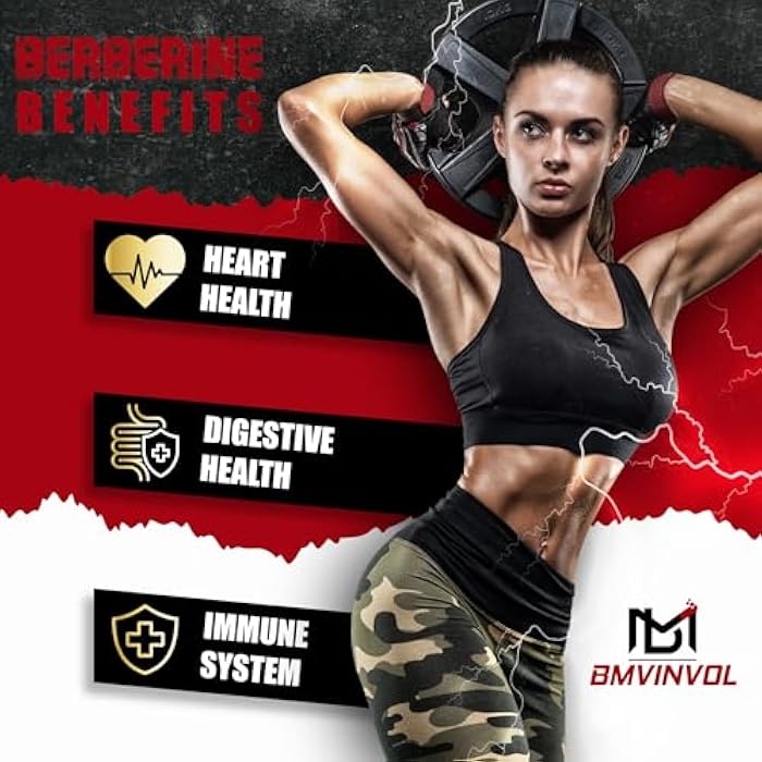 BMVINVOL Berberine Supplement with Ceylon Cinnamon, Turmeric, Artichoke, Milk Thistle - Berberine HCl Supplement Pills - 60 Capsules [2-Month Supply] - Image 5