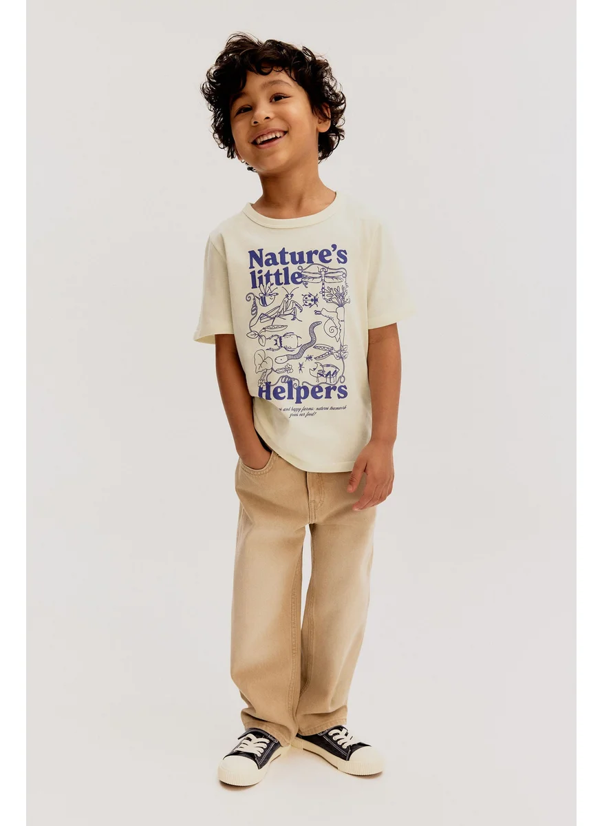 اتش اند ام Printed Cotton T-Shirt