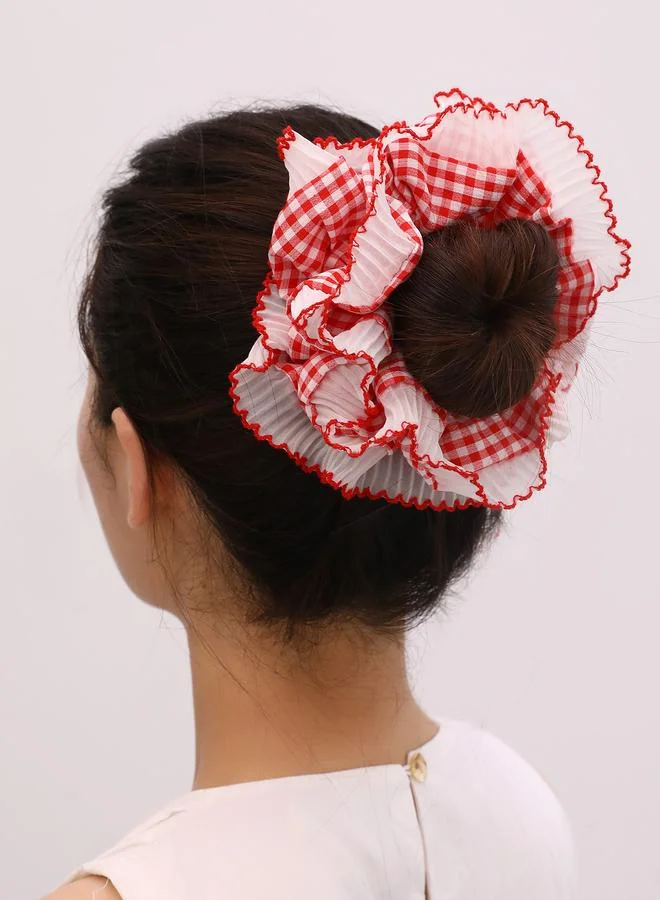 Take Two Plaid Hair Scrunchie