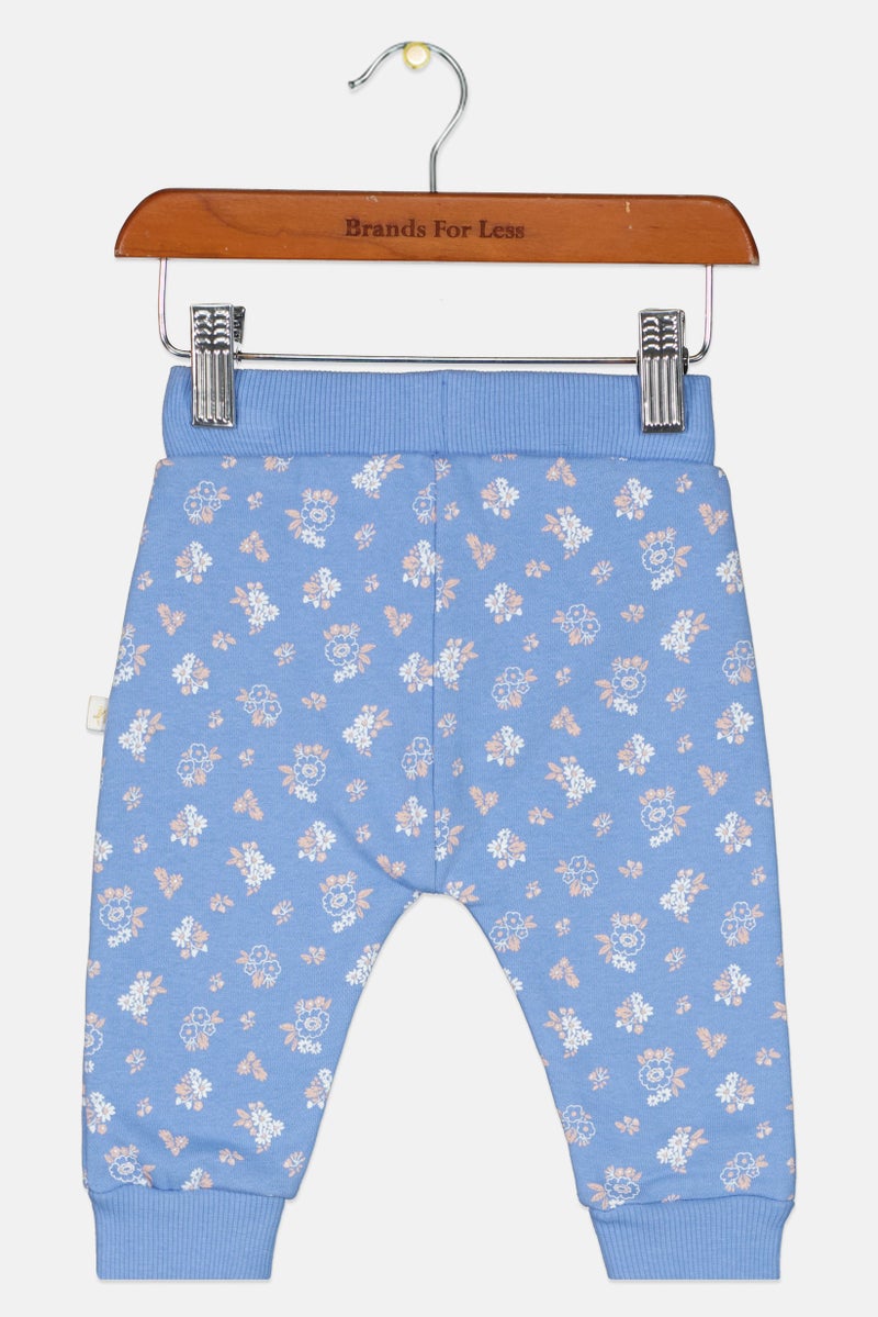 Hamleys Toddlers Girl Floral Print Sweatpants, Multicolor - Image 2