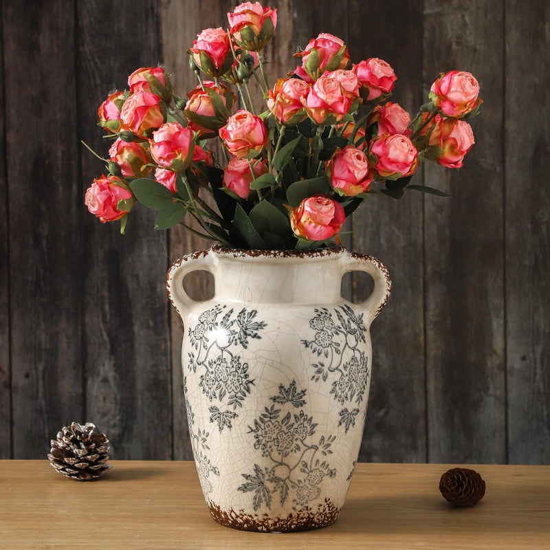 Enra Ceramic Flower Vintage vase (107-5) - Image 1