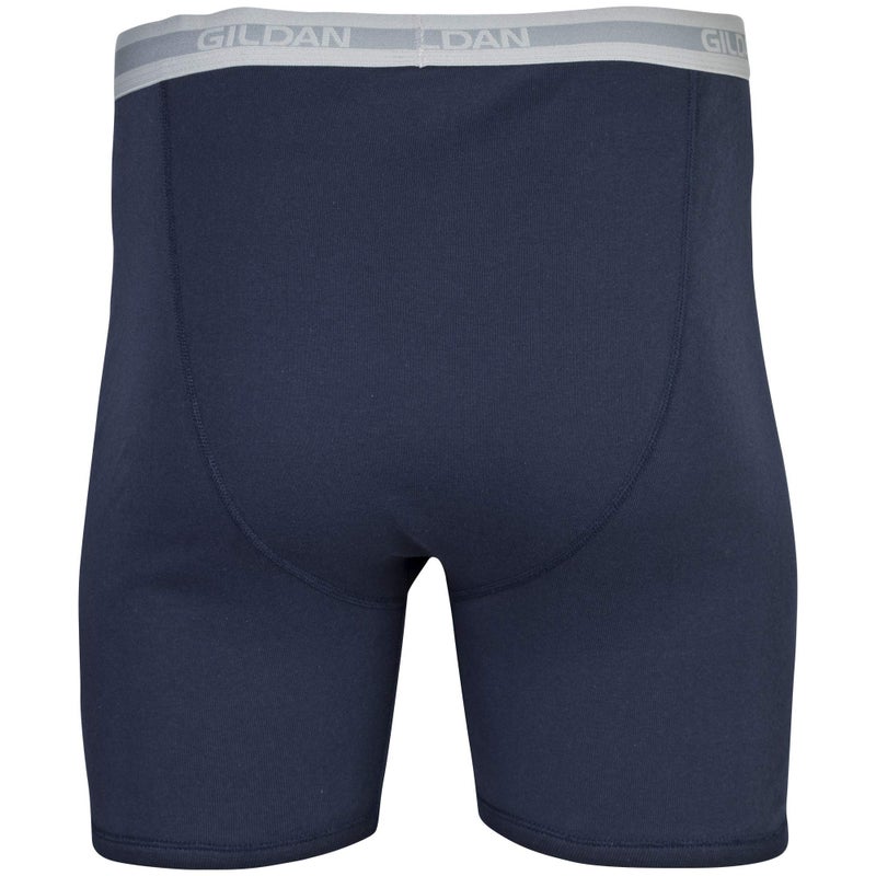 Gildan Men's Underwear Boxer Briefs, Multipack, Mixed Navy (10-pack), Large - Image 5