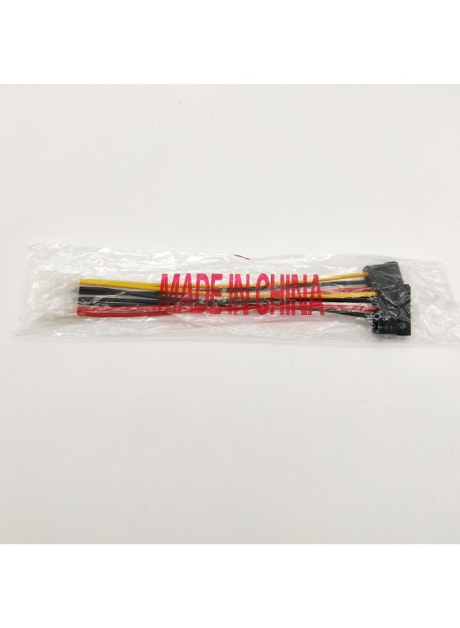 محول كابل Y مزدوج SATA من 4 سنون Molex إلى 4 سنون IDE Molex إلى 15 سنون أنثى مزدوج SATA، 18AWG (20 سم) - عبوة من 2 قطعة - Image 5