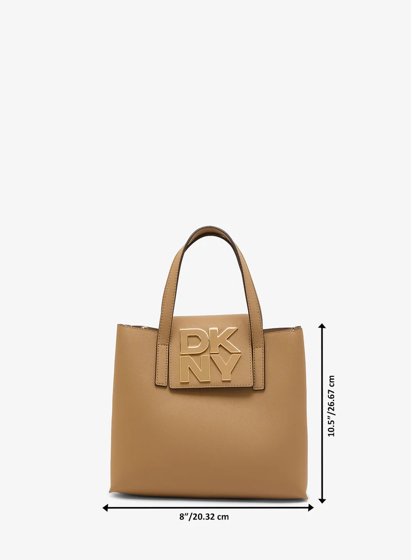 DKNY CAPPUCCINO Faye Medium Satchel for Women | Best Price UAE