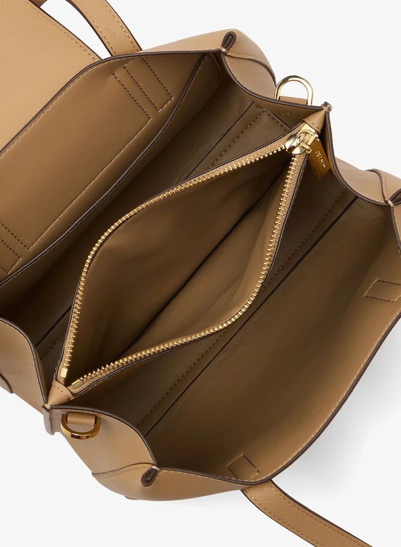 DKNY CAPPUCCINO Faye Medium Satchel for Women | Best Price UAE