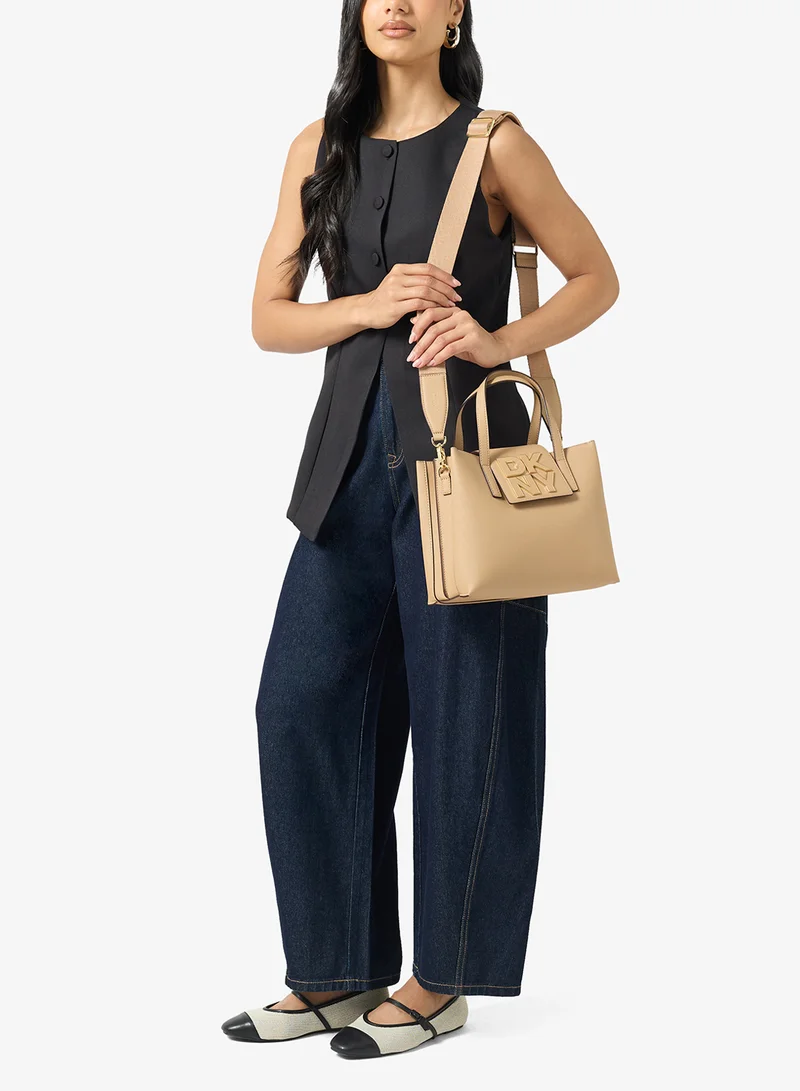 DKNY CAPPUCCINO Faye Medium Satchel for Women | Best Price UAE