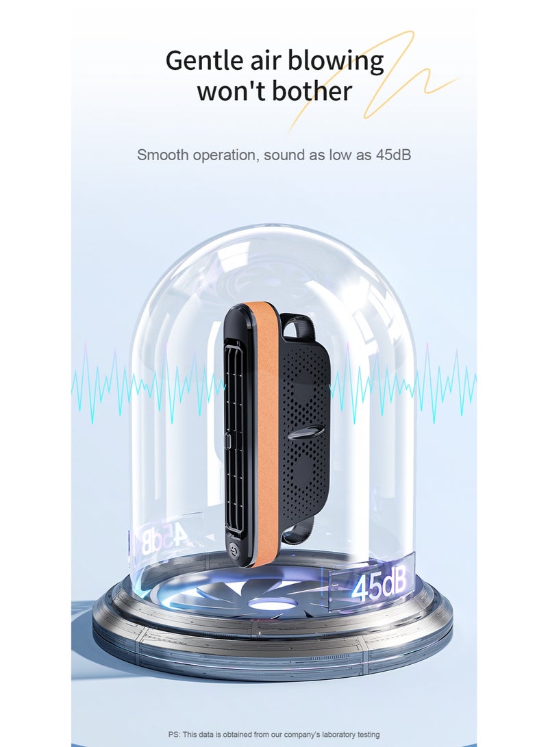 Portable Car Seat Cooling Air Fan, USB Headrest Neck Air-con, Backseat Back Row Car Fan Air Condition, Van Sedan SUV Truck - Image 2