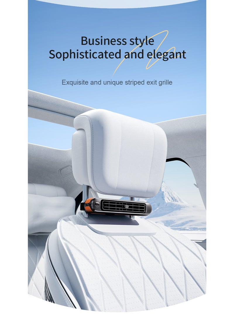 Portable Car Seat Cooling Air Fan, USB Headrest Neck Air-con, Backseat Back Row Car Fan Air Condition, Van Sedan SUV Truck - Image 3
