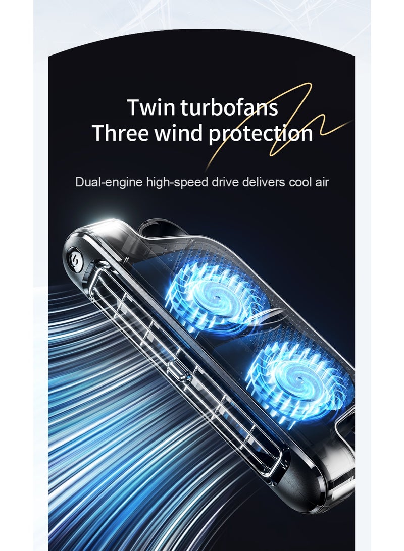 Portable Car Seat Cooling Air Fan, USB Headrest Neck Air-con, Backseat Back Row Car Fan Air Condition, Van Sedan SUV Truck - Image 5