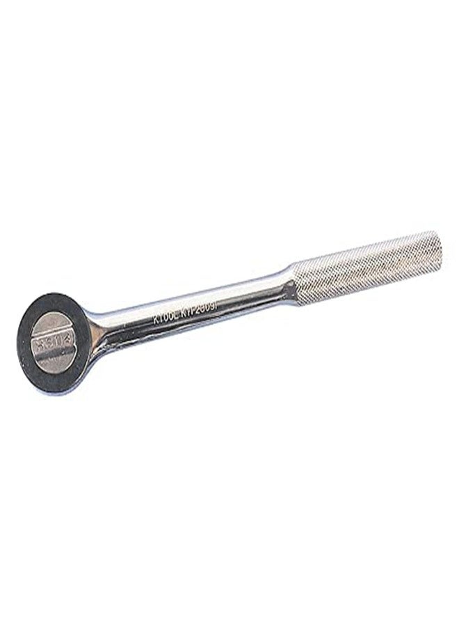 K-Tool International K Tool International 23091 Push Button Ratchet with 1/2" Drive for Garages, Repair Shops and DIY, 9-7/8" Length, Chrome Vanadium Steel, Polished Chrome Finish, Premium Gears, Knurled Handle - Image 4