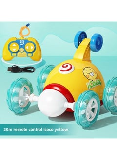 Doraemon Children's Remote Control Dump Truck 360 Degree Roll Stunt Racing Toy Boy Electric Off-road Car-Color:20 M Remote Control ]-Proportion:Standard 1 Battery Life + Send Remote Control Battery + Screwdriver