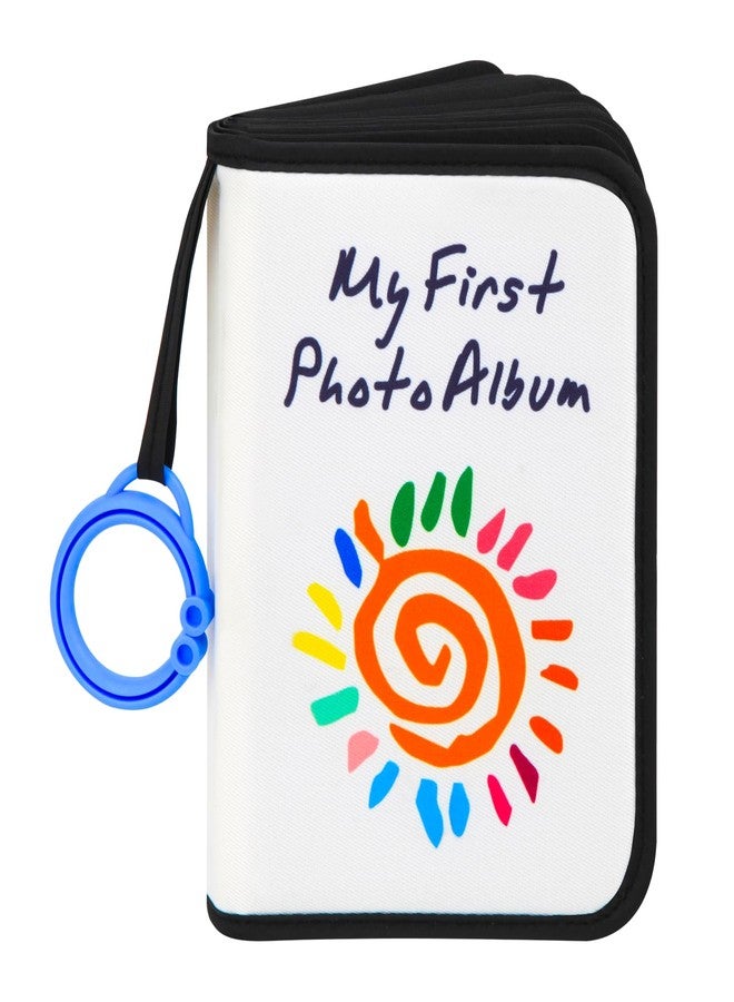 Niselity Baby's My First Family Album Holds 21 4x6 Photos, Baby Sun Photo Album Soft Cloth Family Book,My First Photo Book for Baby or Toddlers,Cute Book Gift for Babies Shower Newborns Family Photos（Black） - Image 1