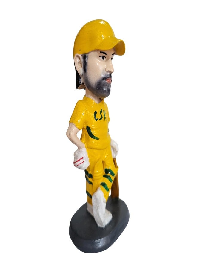 INSAIN MS Dhoni Bobblehead 14 cms- CSK Jersey - Image 4