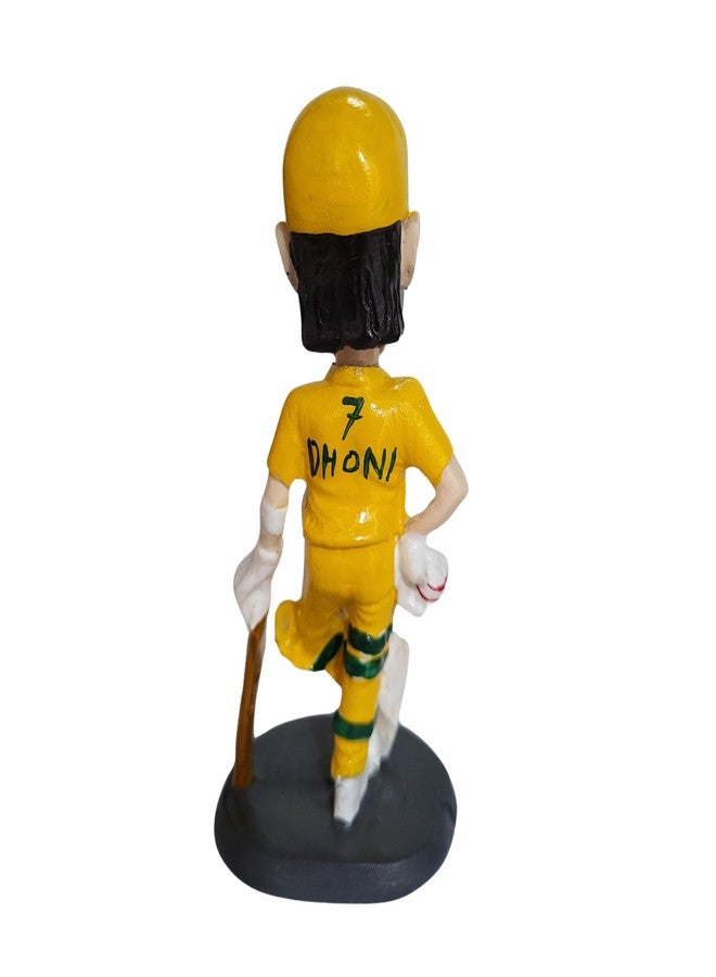 INSAIN MS Dhoni Bobblehead 14 cms- CSK Jersey - Image 2