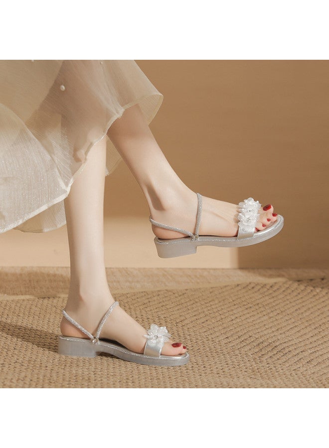 ZHR Qixi Gift】one-strap Sandals, Exquisite Sandals, Beach Sandals, Women's Sandals, Summer Outdoor Women's Sandals - Image 2