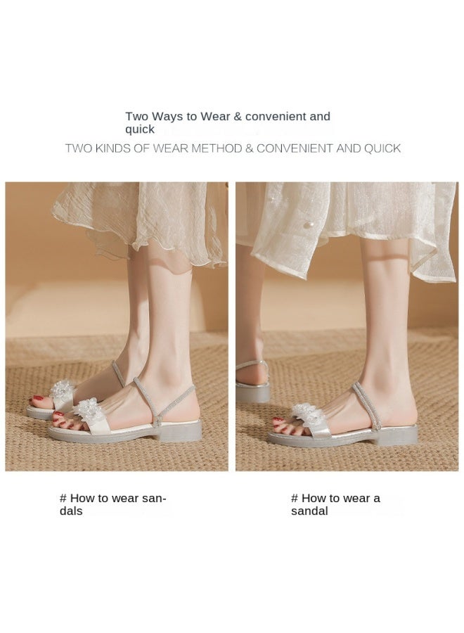 ZHR Qixi Gift】one-strap Sandals, Exquisite Sandals, Beach Sandals, Women's Sandals, Summer Outdoor Women's Sandals - Image 5