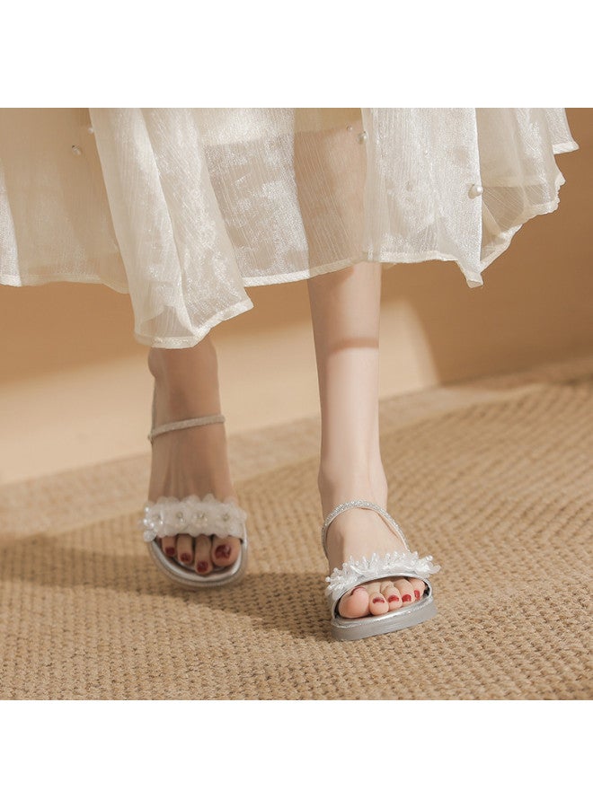 ZHR Qixi Gift】one-strap Sandals, Exquisite Sandals, Beach Sandals, Women's Sandals, Summer Outdoor Women's Sandals - Image 4