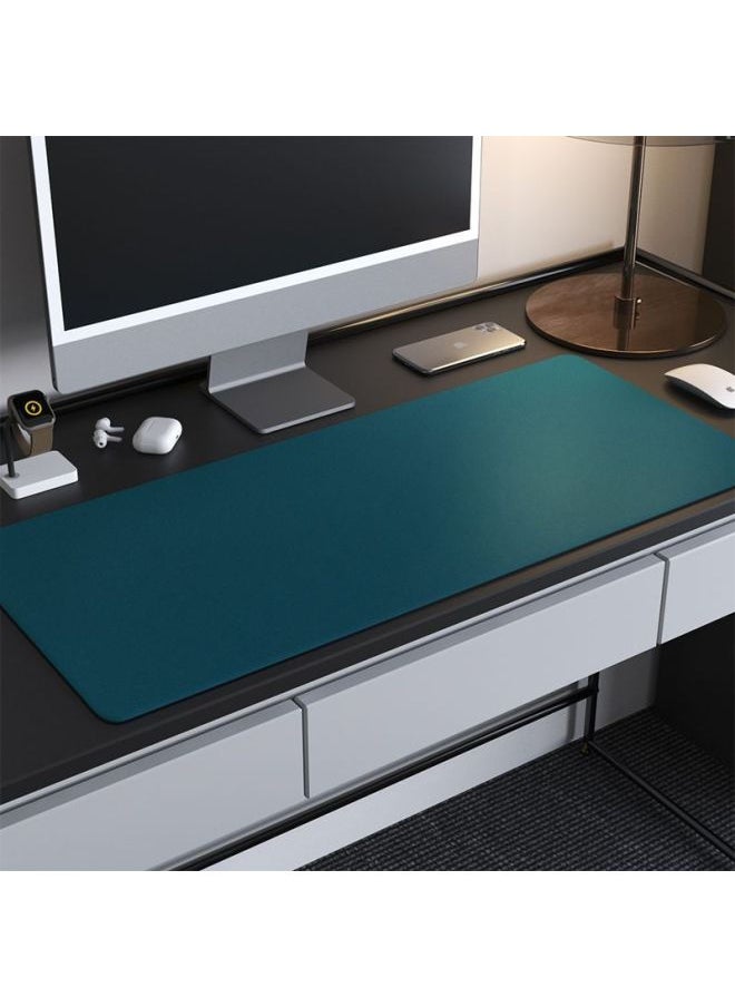 Generic - Super Large Leather Advanced Mouse Pad Table Mat Waterproof Dirty-Resistant Writing Desk Mat Notebook Keyboard Mat Simple E-Sports-Color:100x 55cm-Pattern:Malachite Green (double-sided Leather) - Image 1