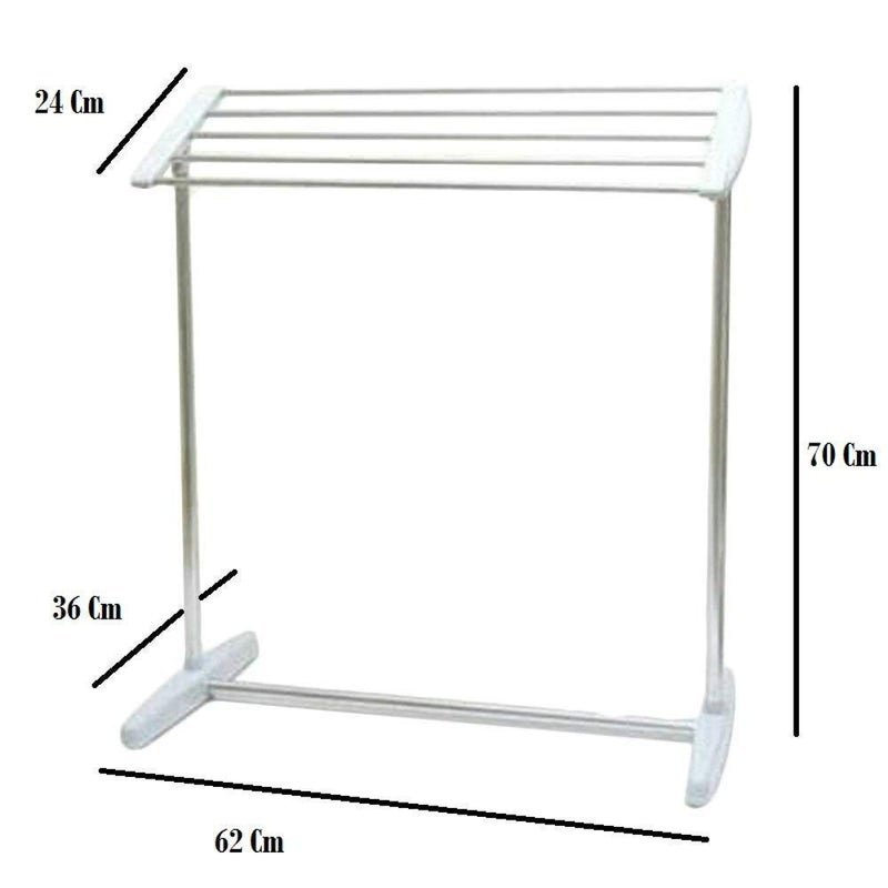 2V BROTHERS 2V BROTHERS Multi Functional Mobile Towel Rack FloorStanding Room Save Space Cloth Rack for Drying Holder Holder Kitchen Bathroom or Pantry Area etc  - Image 3