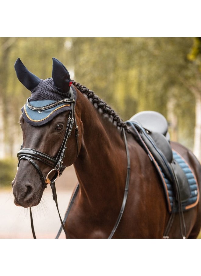 horze - B Vertigo Quinn Ear Net - Dark Navy - Horse - Image 1