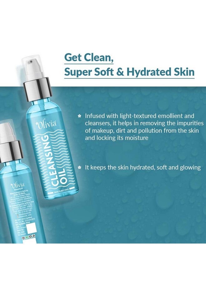 Olivia Skin Purifying Cleansing Oil Removes Skin Impurities And Dead Skin Cleanser For Deep Pore Cleansing Hydrating Brightening & Pollution Defence 50Ml - Image 3