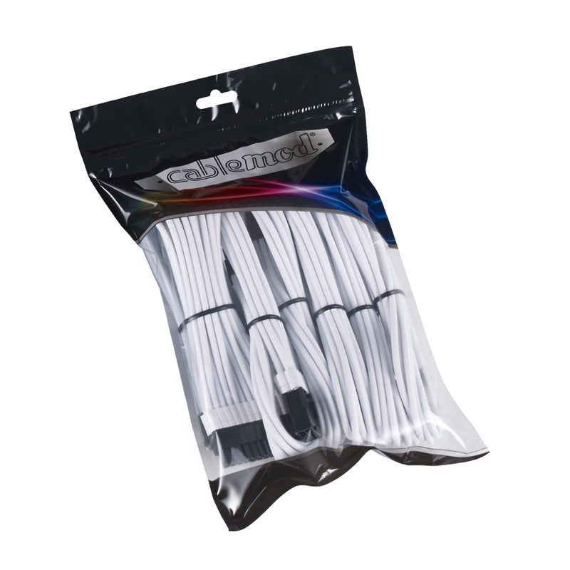 CableMod مجموعة تمديد كابل CableMod Pro ModMesh المغلفة (بيضاء) - Image 4