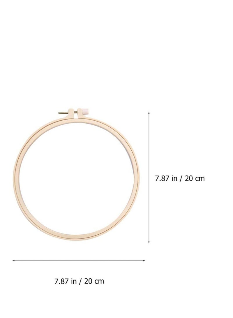 Y&D Embroidery Set Starter Kit Punch Needle, Full Range Of Stamped Kits With Cloth Pattern, Bamboo Hoop, Color Threads Tools - Image 4