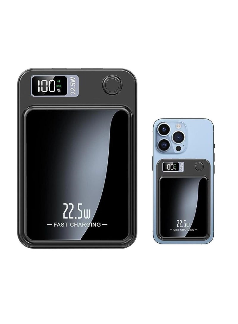 sunpin 10000 mAh Magsafe Power Bank 20W Wireless Portable Charger with PD 20W USB-C Port, Fast Charging for MagSafe Battery Pack iPhone 15 Pro Max/iPhone 15 Plus/14/13/12 Series - Image 1