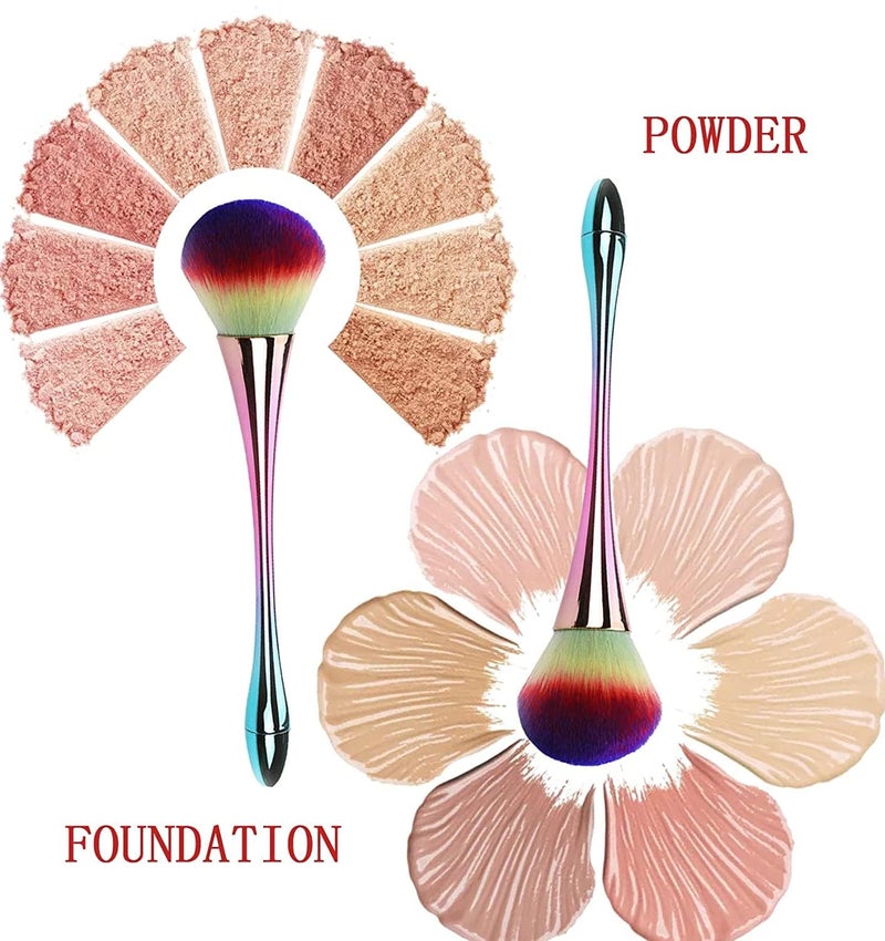 Ruby Face Nail Art Brush, Soft Nail Art Dust Remover Brush Long Handle Manicure Nail Art Tools for Acrylic or Makeup Powder Blush Brushes - Image 3