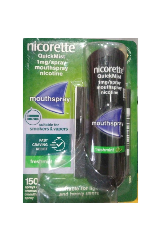 Nicorette QuickMist Mouthspray, Freshmint (1 x 150 Sprays) - Image 1