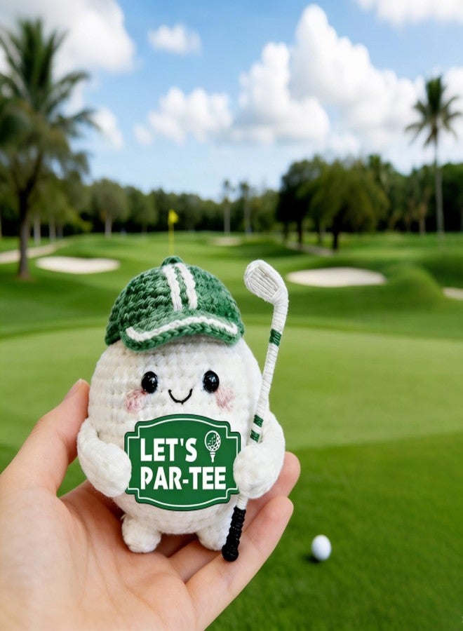 TI-EDC Crochet Golf Ball - Positive Golf Gifts for Golfers, Fathers, Coworkers - Funny Emotional Support Presents for Men, Women, Golfer Enthusiasts and Birthdays Retirement Gifts for Men Woman - Image 2