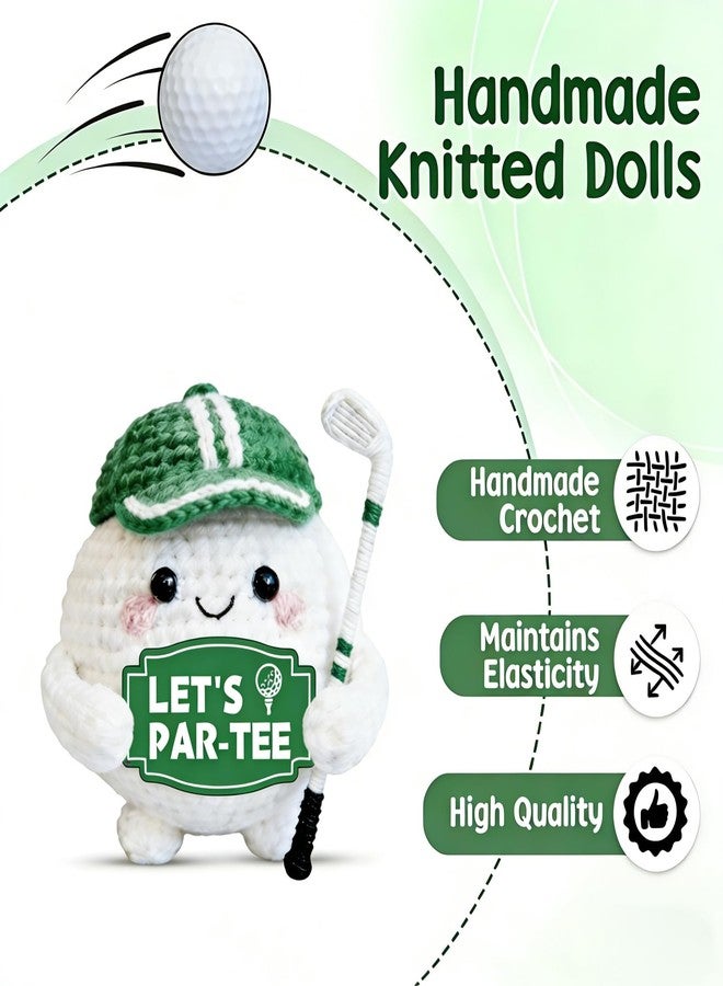 TI-EDC Crochet Golf Ball - Positive Golf Gifts for Golfers, Fathers, Coworkers - Funny Emotional Support Presents for Men, Women, Golfer Enthusiasts and Birthdays Retirement Gifts for Men Woman - Image 3