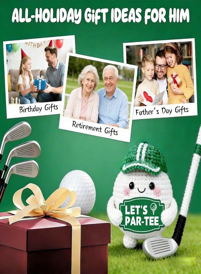 TI-EDC Crochet Golf Ball - Positive Golf Gifts for Golfers, Fathers, Coworkers - Funny Emotional Support Presents for Men, Women, Golfer Enthusiasts and Birthdays Retirement Gifts for Men Woman - Image 5