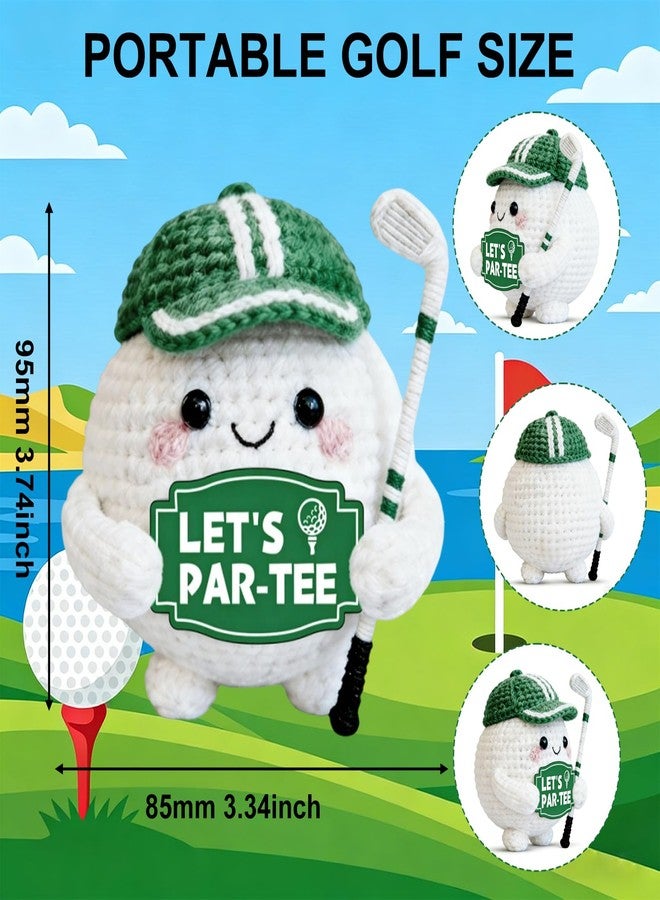 TI-EDC Crochet Golf Ball - Positive Golf Gifts for Golfers, Fathers, Coworkers - Funny Emotional Support Presents for Men, Women, Golfer Enthusiasts and Birthdays Retirement Gifts for Men Woman - Image 4