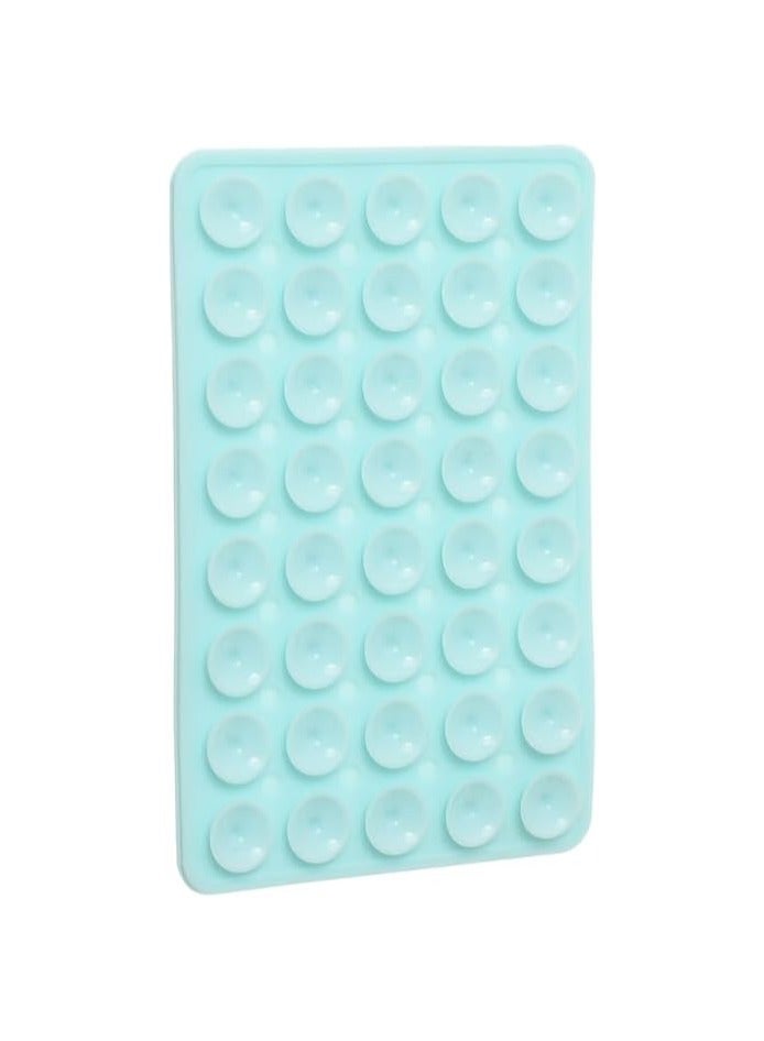 Silicone Suction Cup Phone Case Mount Double Sided, Phone Accessories Hands-Free Strong Grip Holder for Selfies and Videos, Silicon Phone Stand for iPhone and Android - Mint Green - Image 1