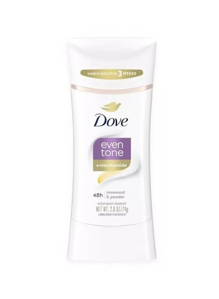 دوف مزيل العرق دوف إيفن تون المضاد للتعرق للبشرة غير المتجانسة، بودرة استعادة لون البشرة ومنع العرق لشعور بالانتعاش طوال اليوم، 2.6 أونصة