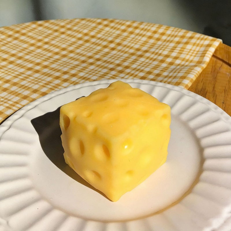 Large Cheese Squishy Toy Stress Relief - Image 4