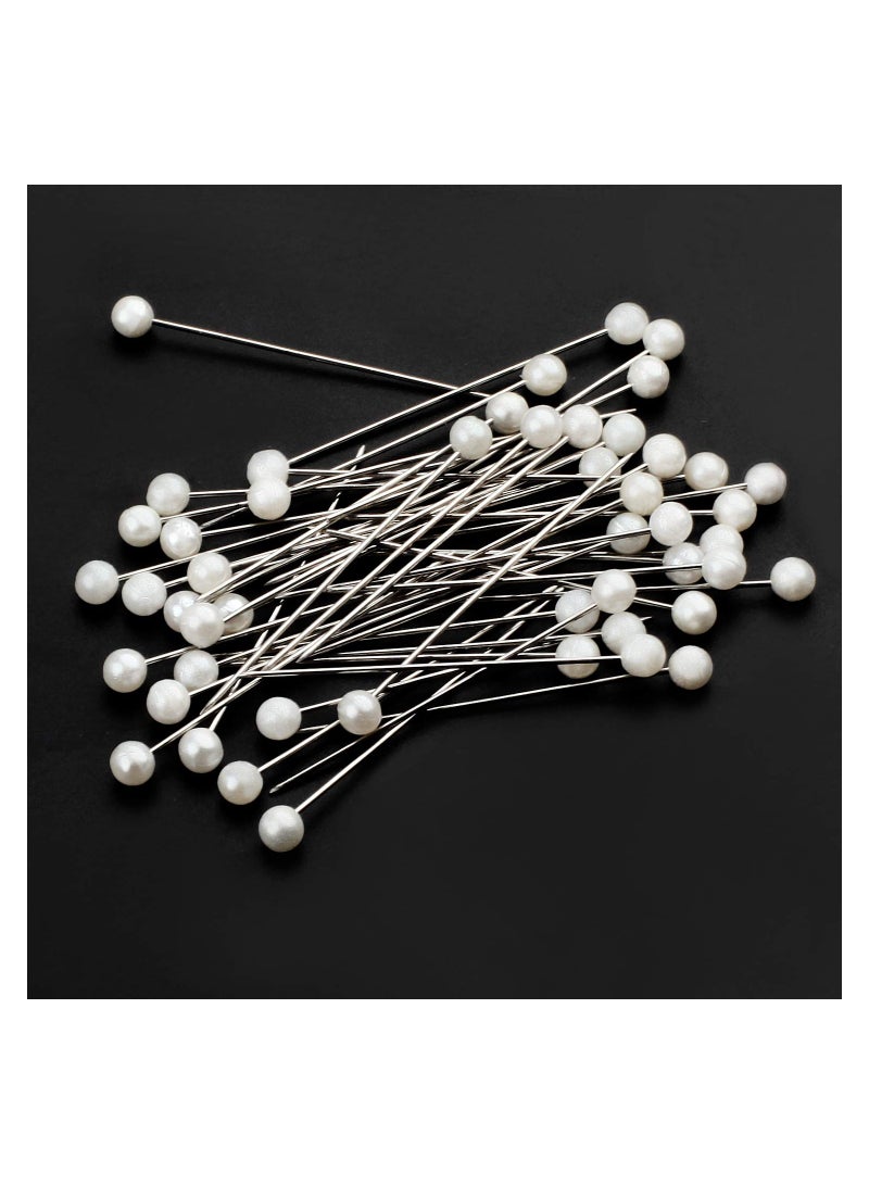 SYOSI 1000PCS Pearlized Ball Head Pins, Push Pins Map Pins Sewing Pins DIY Sewing Crafts Pearlized Pins Crafting Straight Pins with Decorative Heads Decorative Ball Head Pins for DIY Sewing Crafts - Image 2