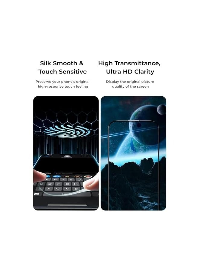 PROMASS IPhone 16 Pro 6.3'' Matte Screen Protector, 2 Pack, Full Coverage Tempered Glass, Anti-Glare, Anti-Fingerprint (iPhone 16 Pro 6.3) - Image 1